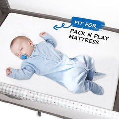 Coldwind pack and play sheets with TPU backing deliver waterproof mattress protection.