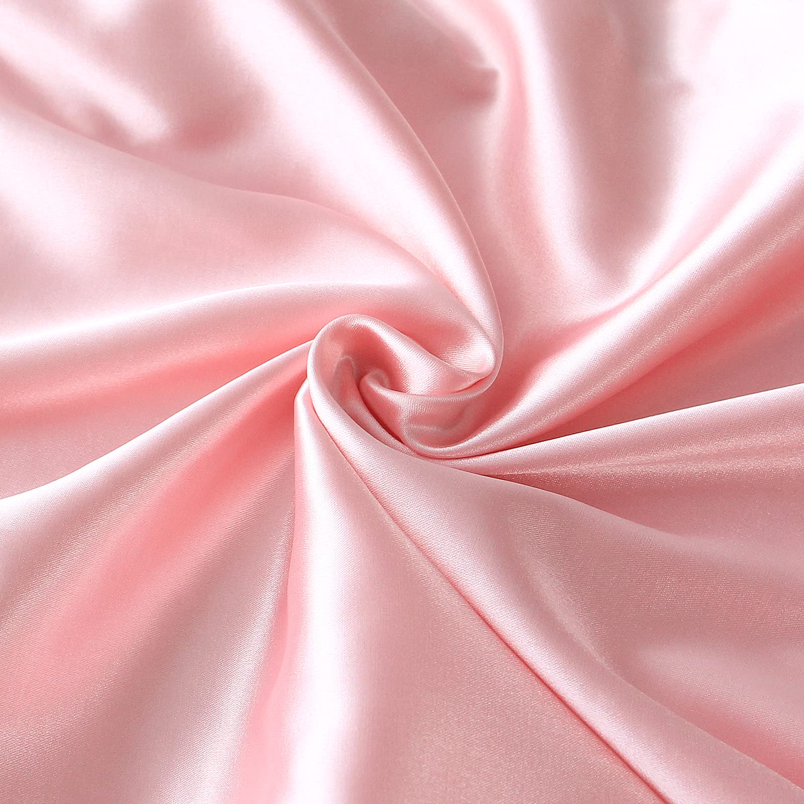 Coldwind satin crib sheets pink elastic-band edge for a snug fit.