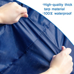 Coldwind thick tarp material close-up highlights rugged waterproof protection.