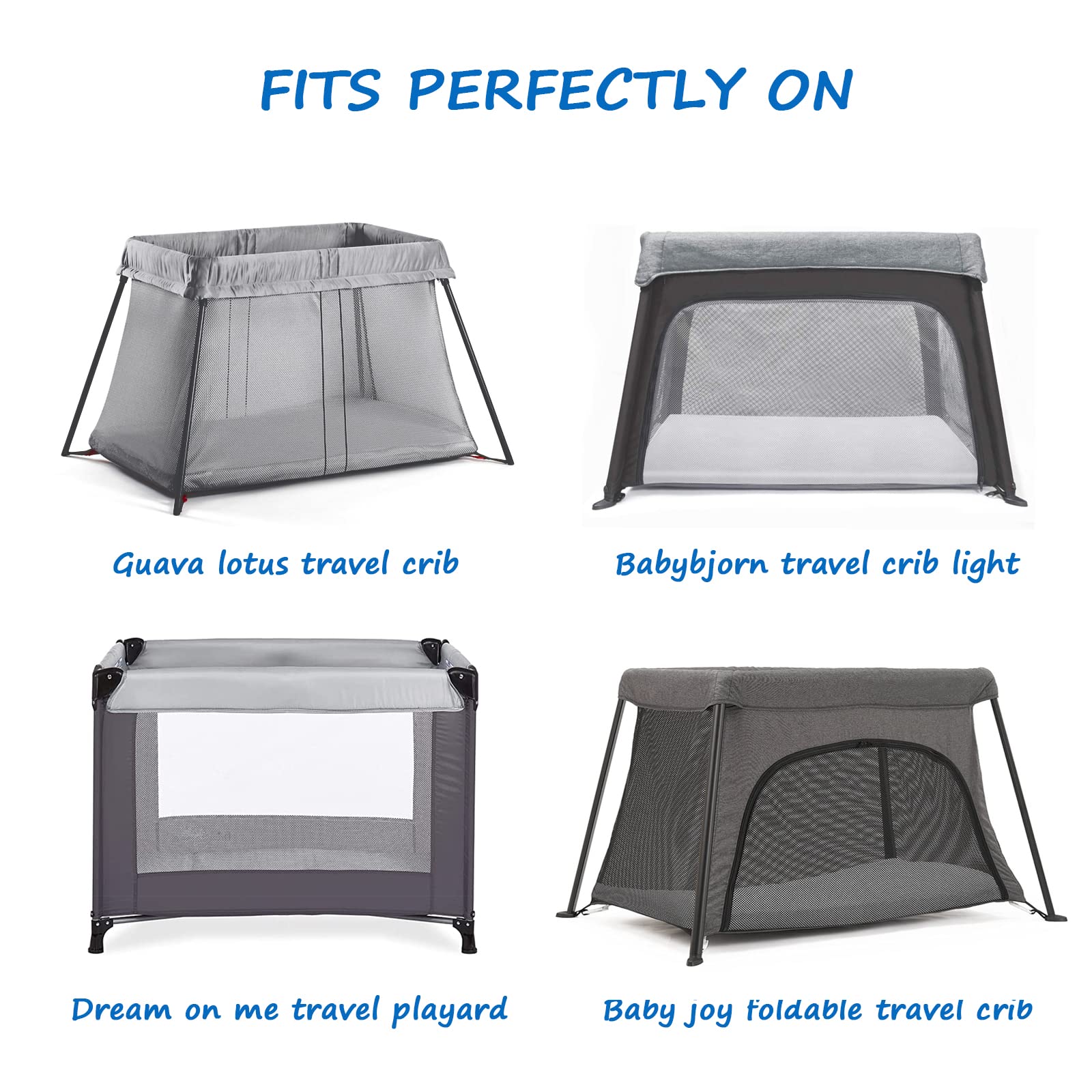 Coldwind travel crib sheets two-pack provides convenient travel value