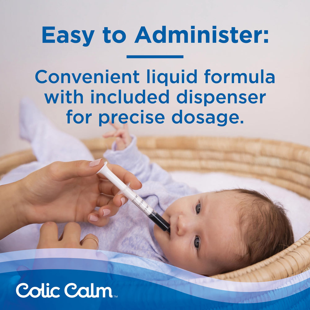 Colic Calm baby tummy relief with gentle formula ideal for fussy infants.