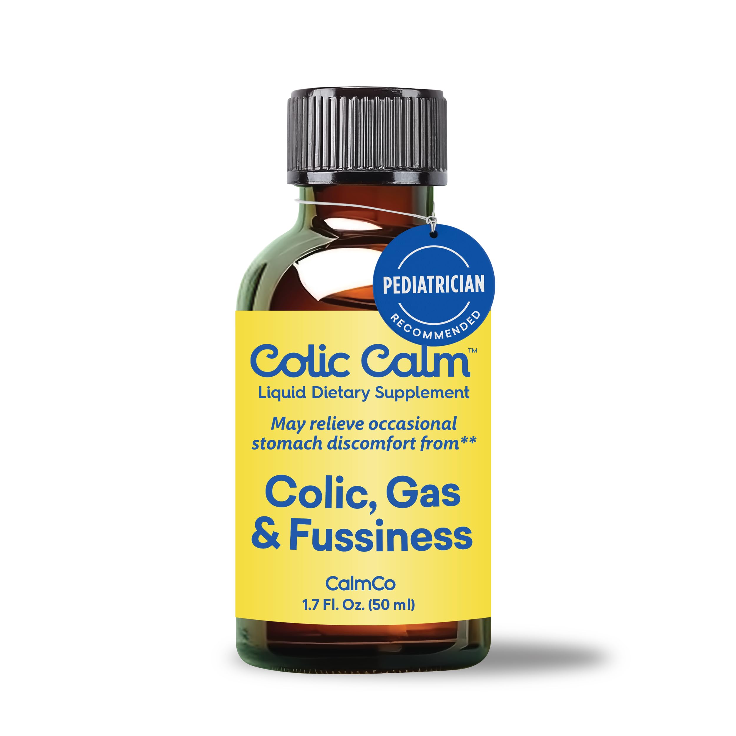 Colic Calm Gripe Water manufactured-in-usa label reinforces quality and safety standards.