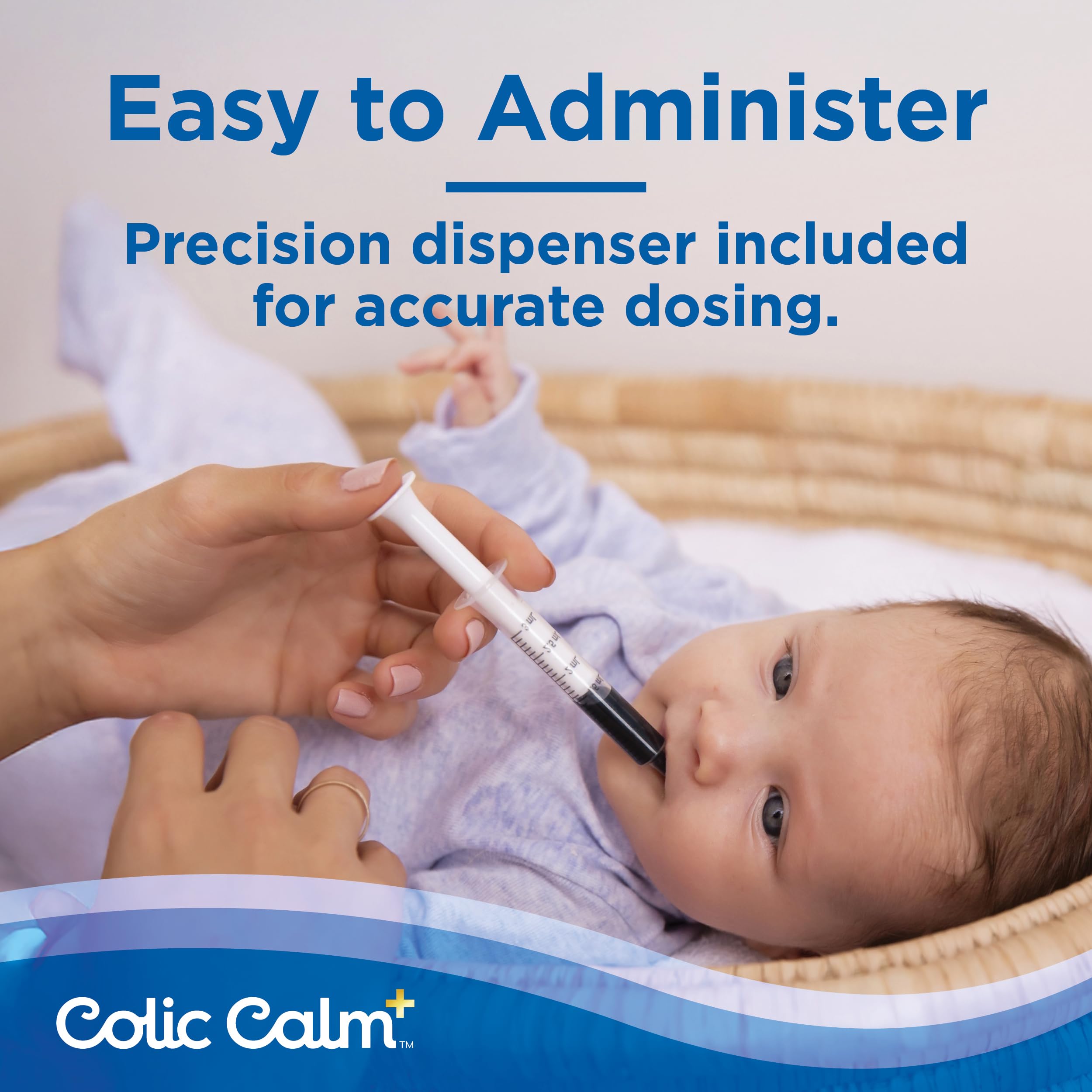 Colic Calm Plus packaging box conveys trusted pediatrician recommendation and gentle care.