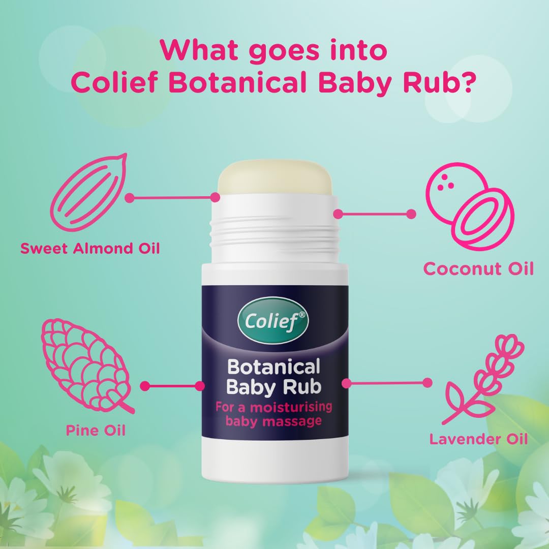 Colief Botanical Baby Rub suitable from three months for day or night use