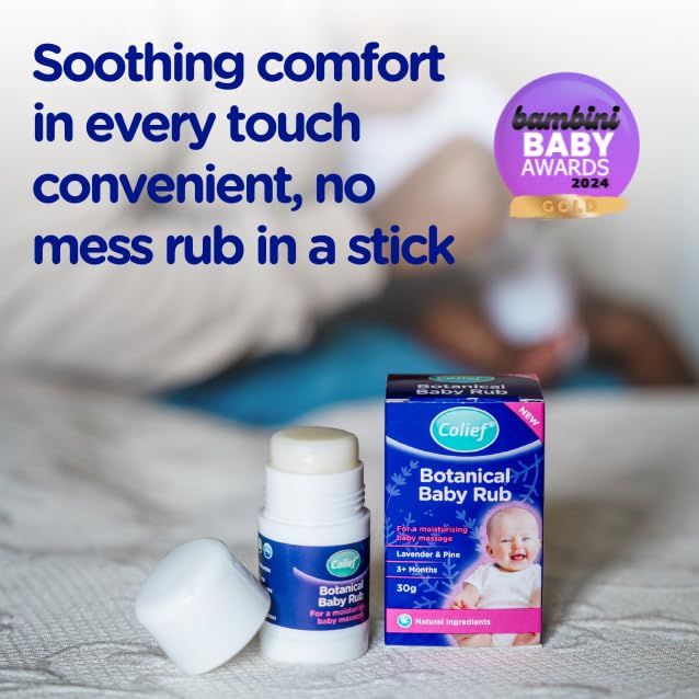 Colief Botanical Baby Rub almond and coconut oils moisturise delicate baby skin