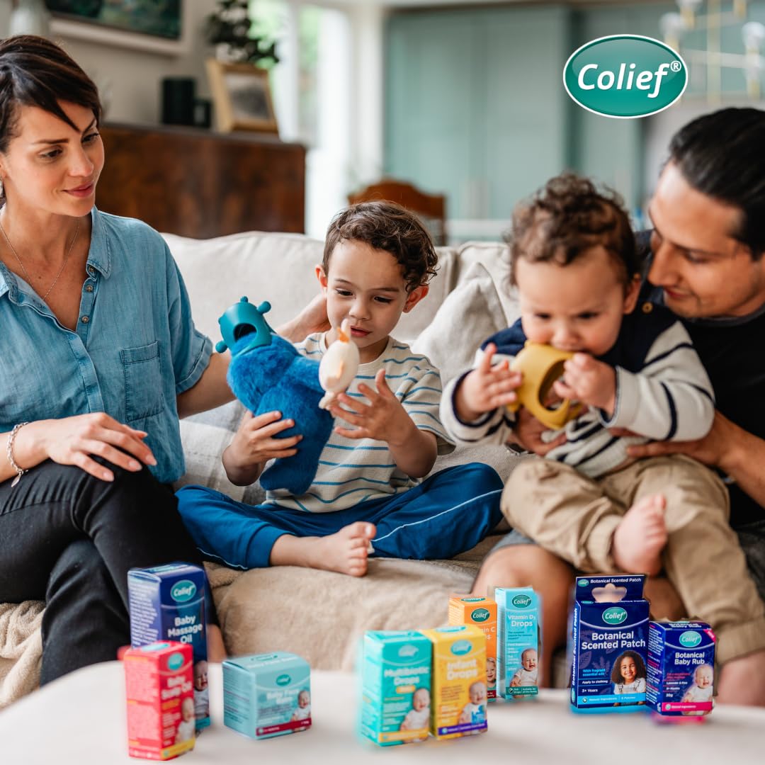 Colief Botanical Baby Rub stick format keeps application clean and quick