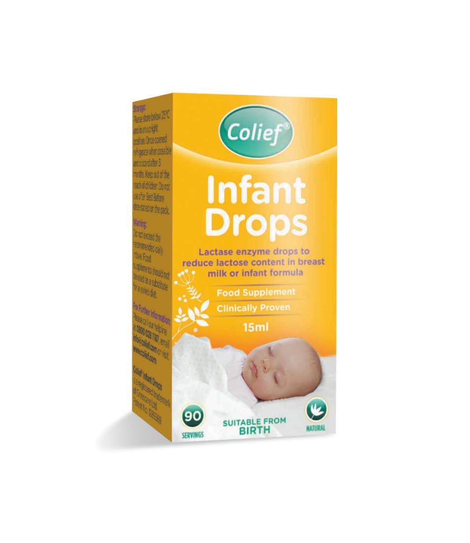 Colief Infant Drops 15 ml bottle for soothing colic symptoms and gentle feeding support.