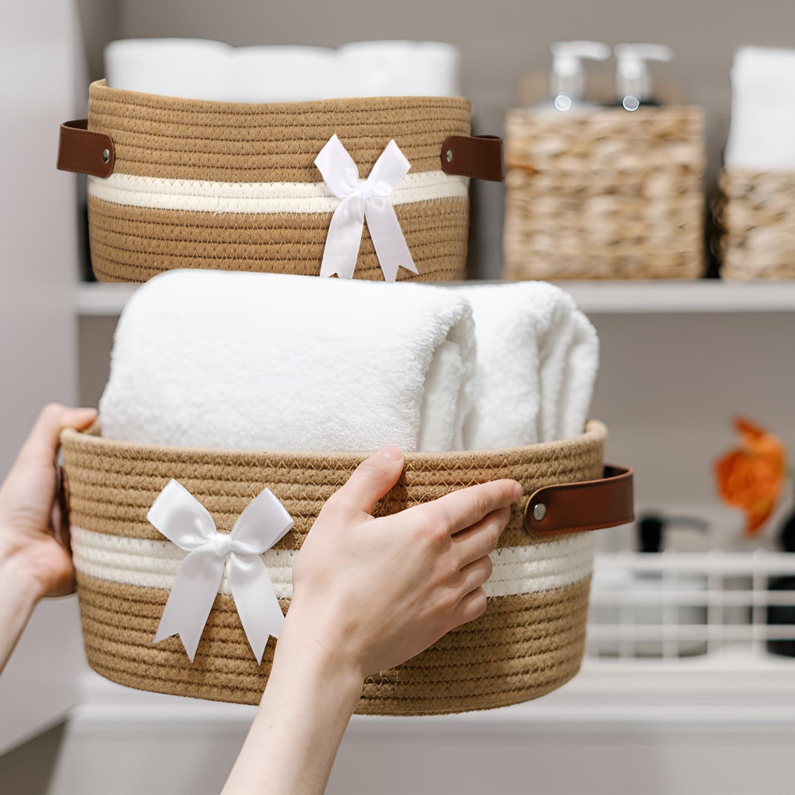 Colingmill basket dimensions 12x8x5 inches for compact storage.
