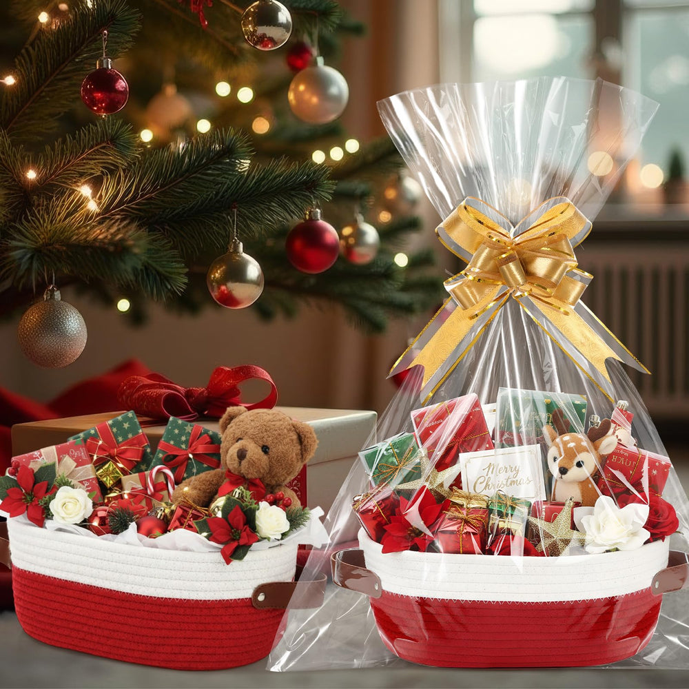Colingmill woven basket folded on arrival demonstrates easy reshaping for display.