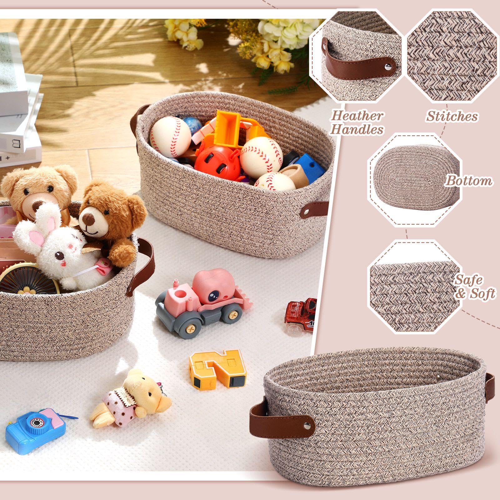 Colingmill basket with bags and ribbons—easy to pre-wrap gifts.