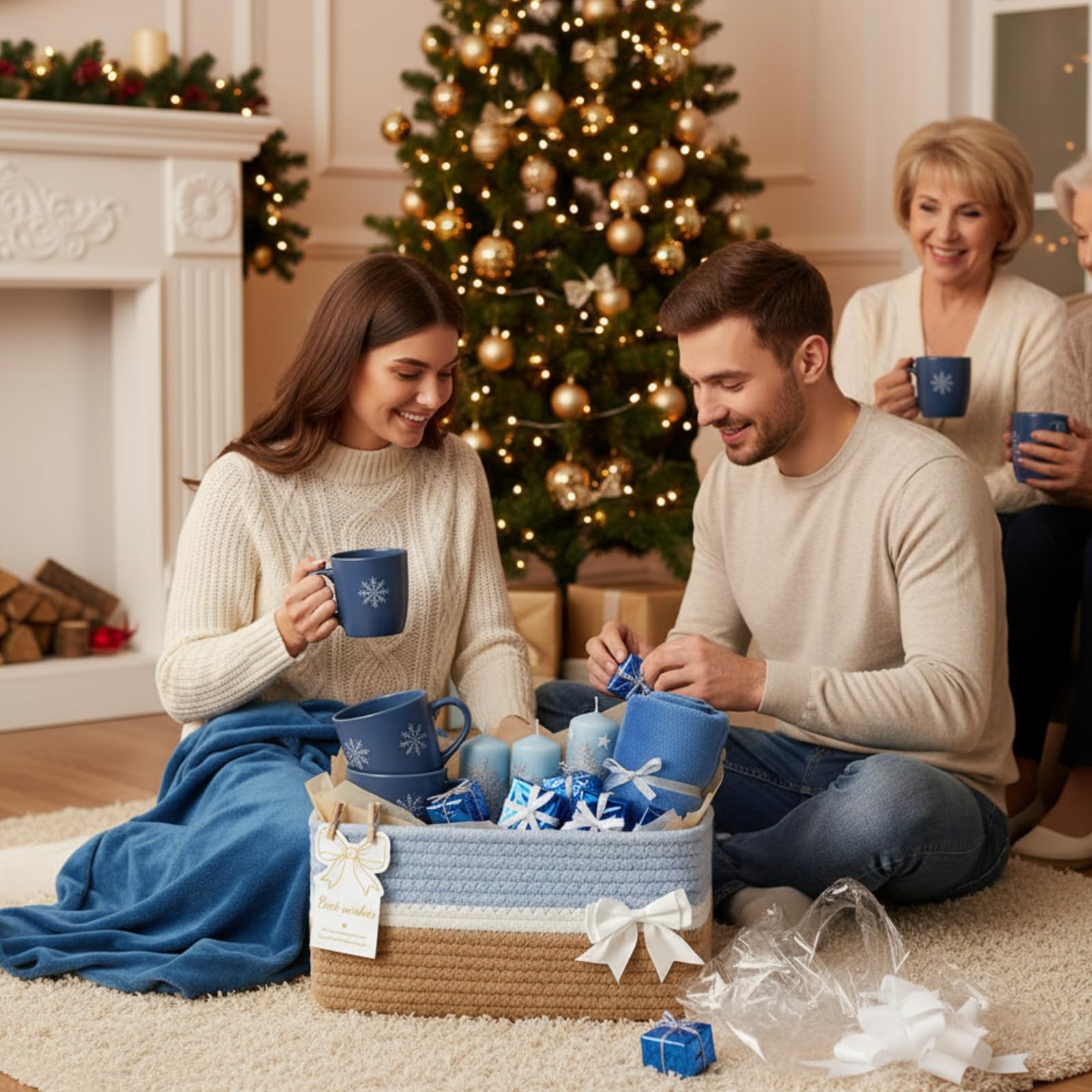 Colingmill color-tone details blue white brown showing versatile design