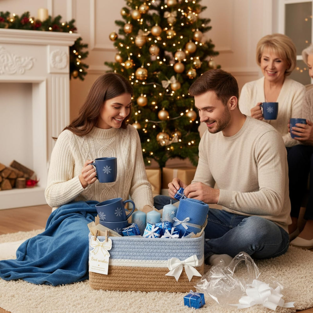 Colingmill color-tone details blue white brown showing versatile design