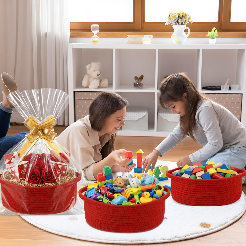Colingmill cotton woven basket closeup shows sturdy craft and durable storage.