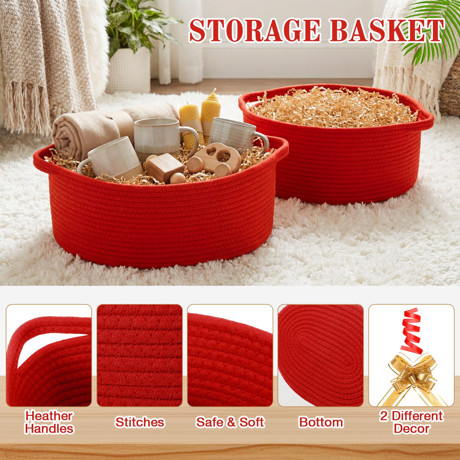 Colingmill raffia filler adds texture and keeps gifts neatly tucked.