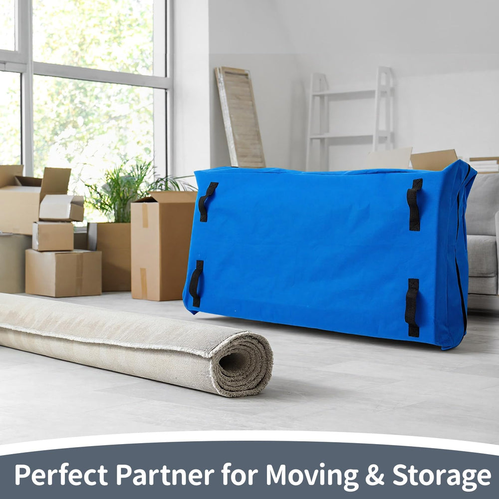 Colingmill blue storage bag in daycare setting for seasonal storage
