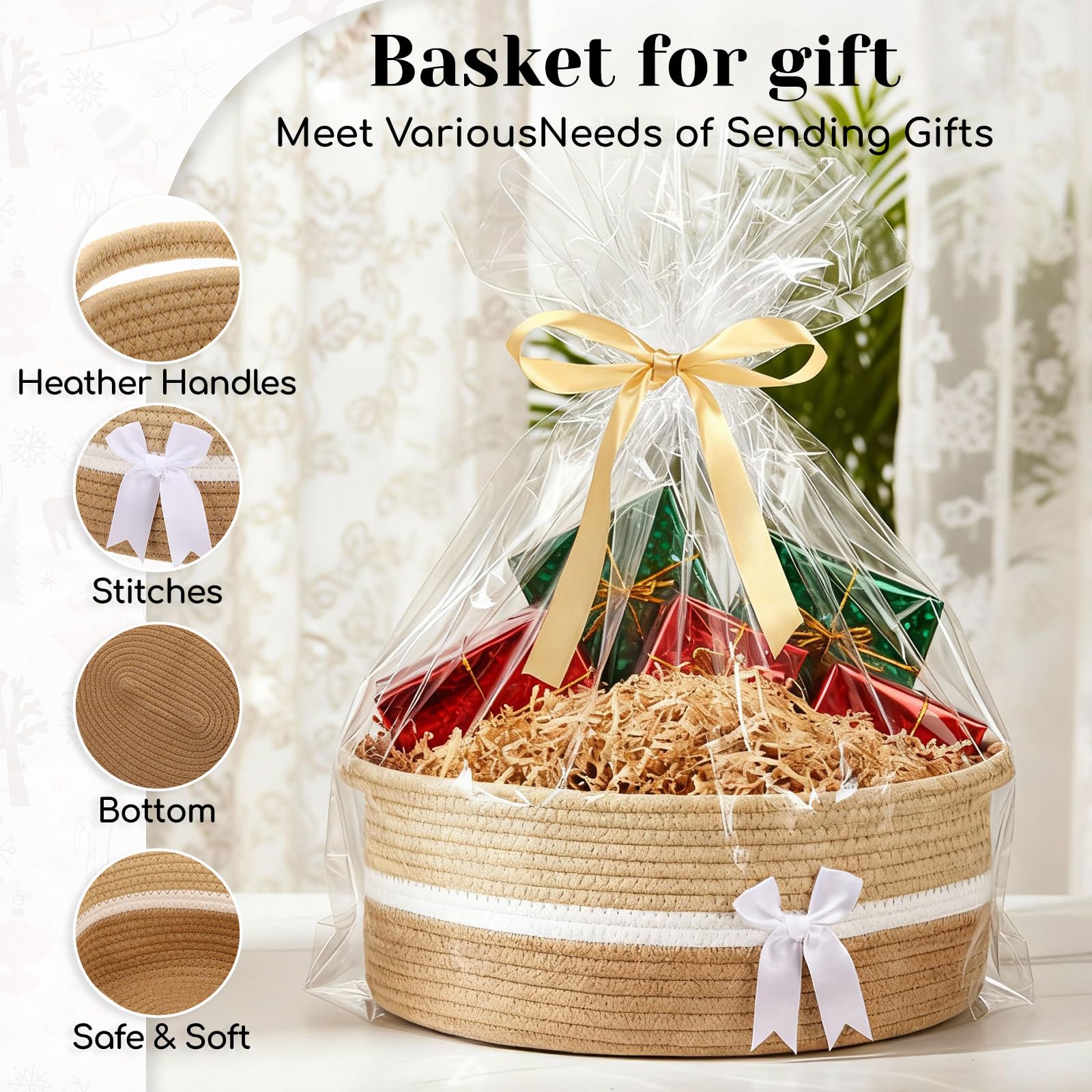 Colingmill gift bags and ribbons ready to pair with baskets
