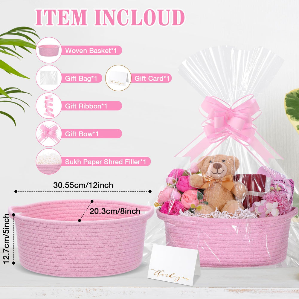 Colingmill gift bags pink satin ready for quick pre-wrapped presentation.