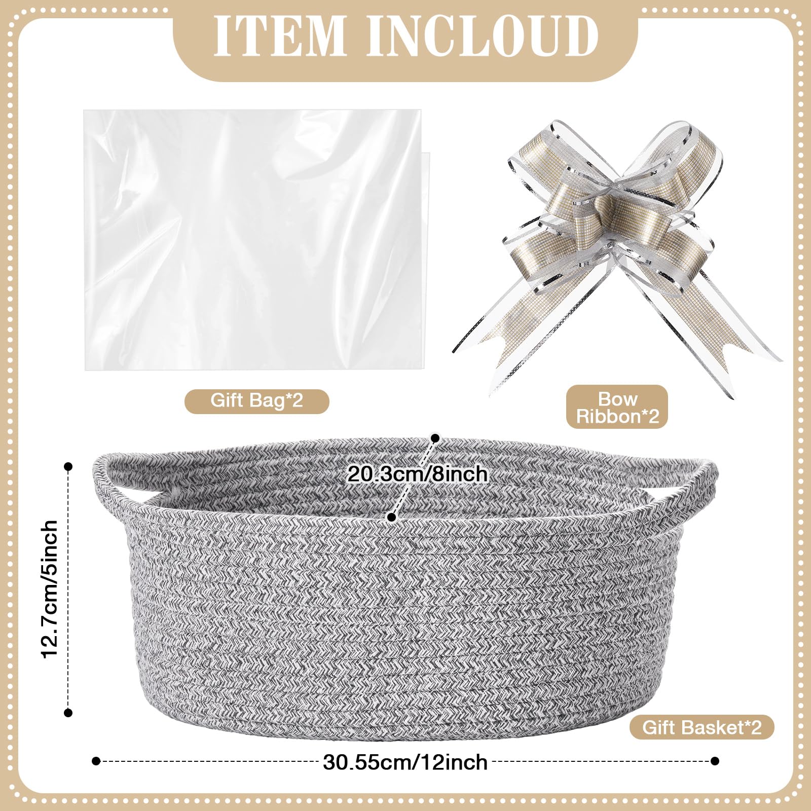 Colingmill gift bags under clear plastic sleeve with silk bow for ready-to-gift wrapping.