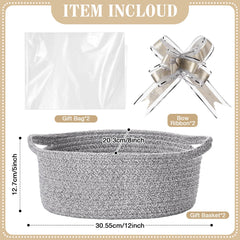 Colingmill gift bags under clear plastic sleeve with silk bow for ready-to-gift wrapping.
