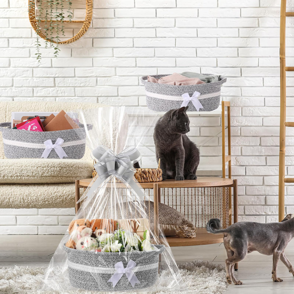 Colingmill gift basket empty setup demonstrates versatile use as storage or decor.