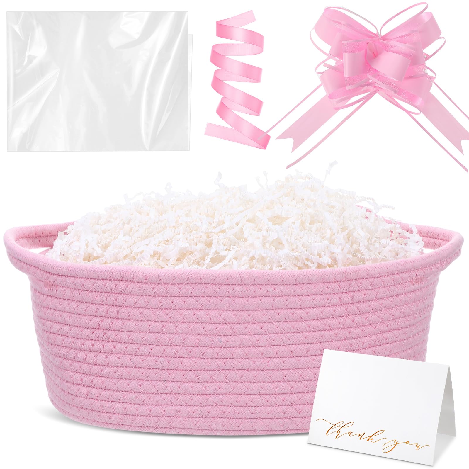 Colingmill gift-package presentation-ready pink basket suitable for events.