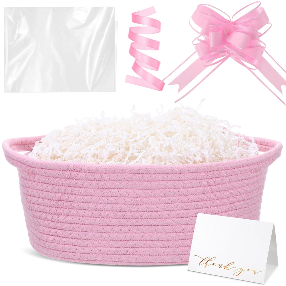 Colingmill gift-package presentation-ready pink basket suitable for events.