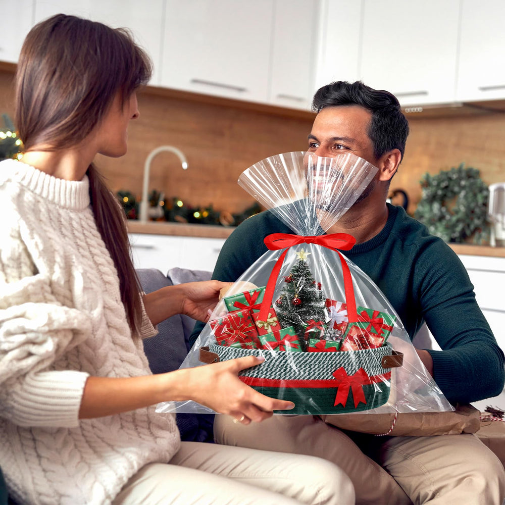 Colingmill green gift basket design enhances decor and gifting appeal