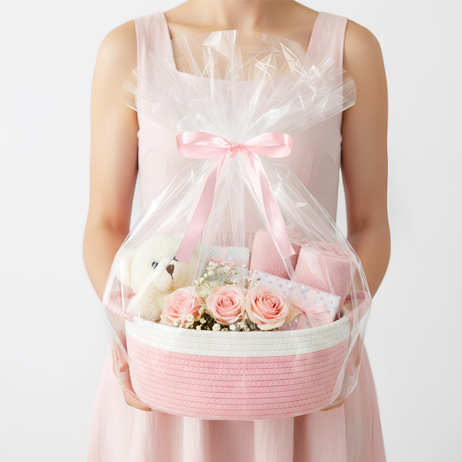 Colingmill large pink bows to elevate gift presentation.