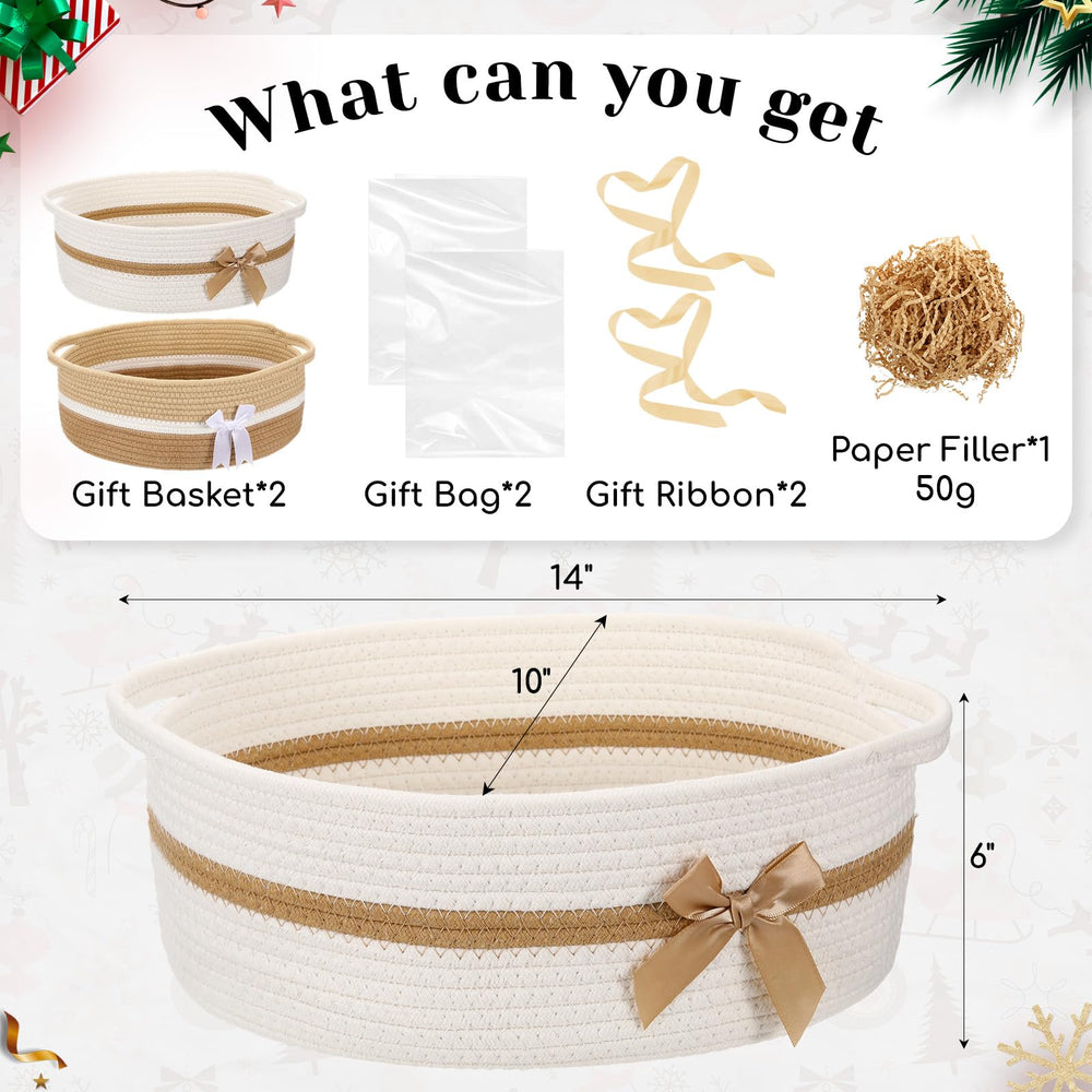 Colingmill two-pack woven baskets ready for gifting and home organization
