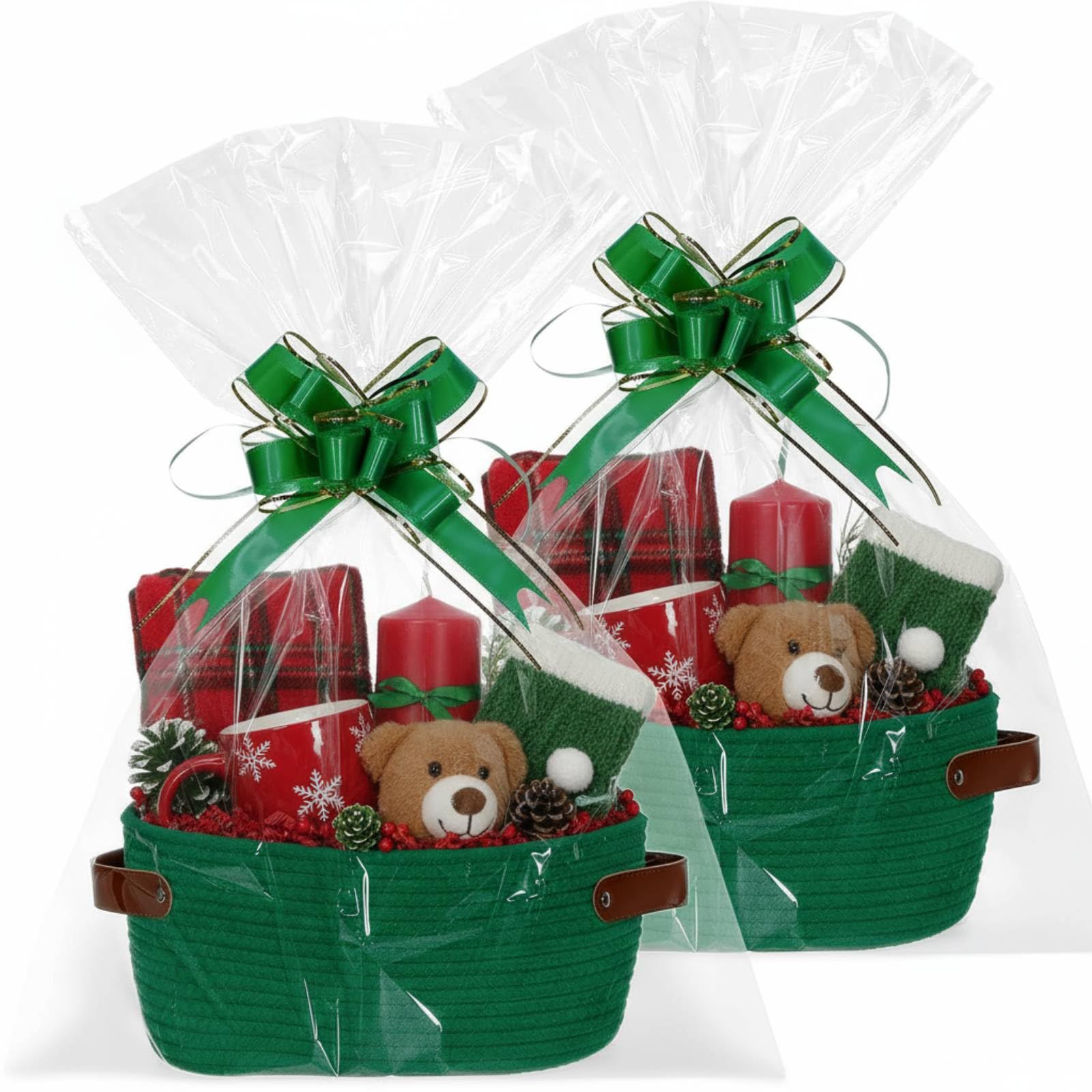 Colingmill woven basket with handles ready for gift presentation