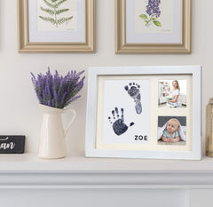 Co Little baby foot impression in frame—precious memory ready for display.