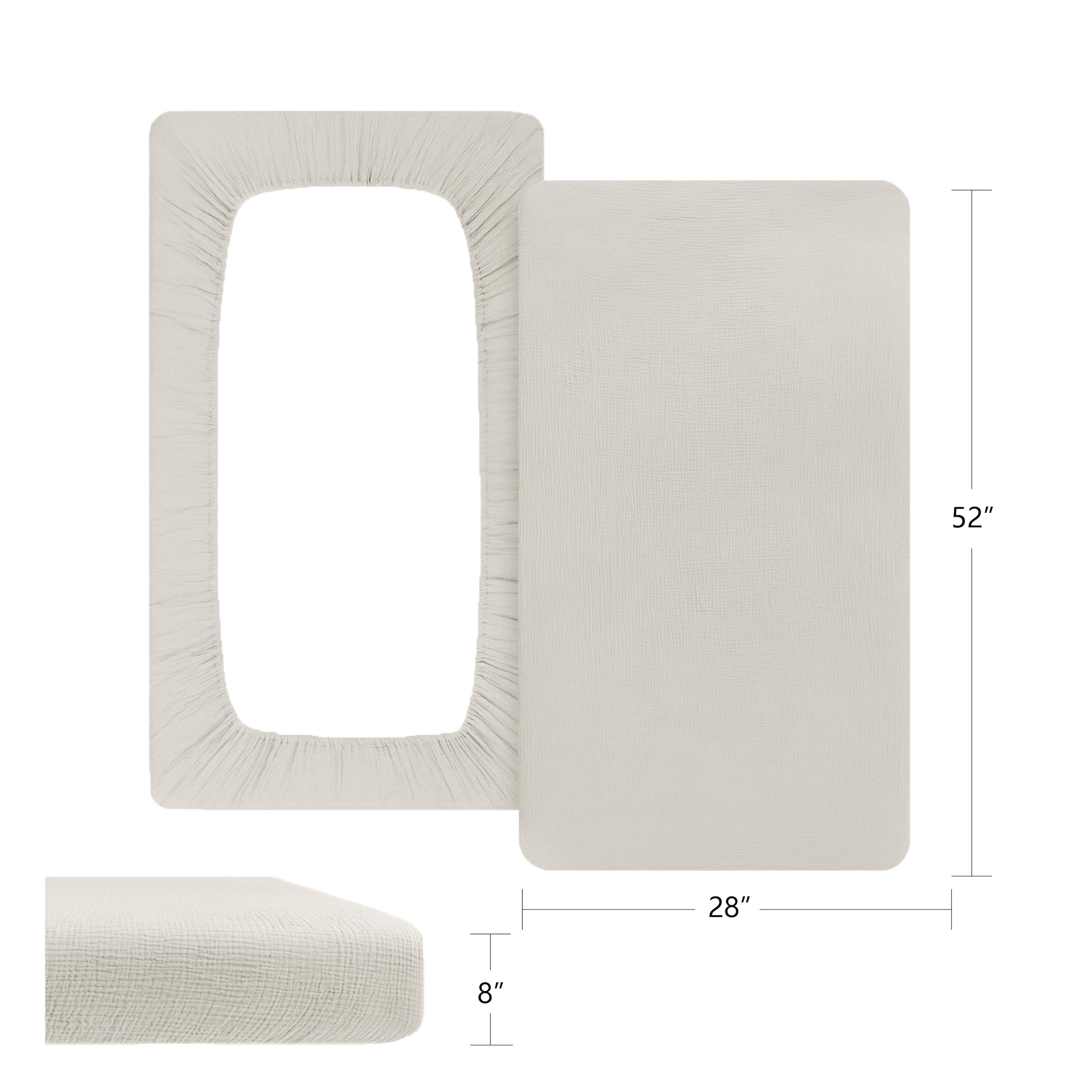 ColoBrethy muslin-texture-closeup highlighting breathable softness for baby's sleep.