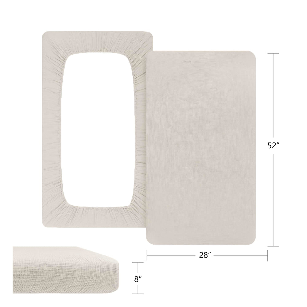 ColoBrethy muslin-texture-closeup highlighting breathable softness for baby's sleep.