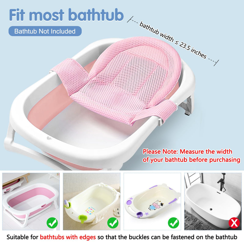 Colorlife bath seat showing five adjustable straps for a secure fit