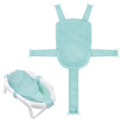 Colorlife baby bath seat green full view for bath time comfort