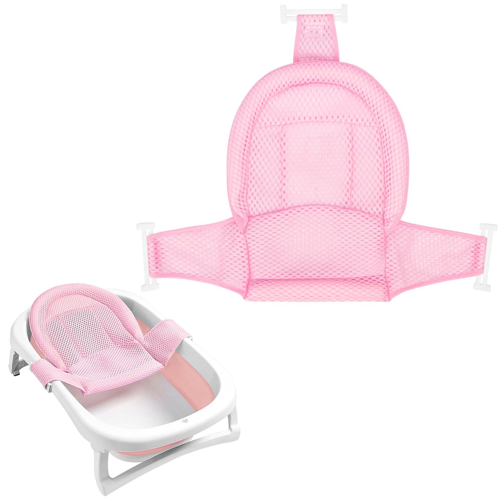 Colorlife baby bath seat with soft 3D mesh for breathable comfort