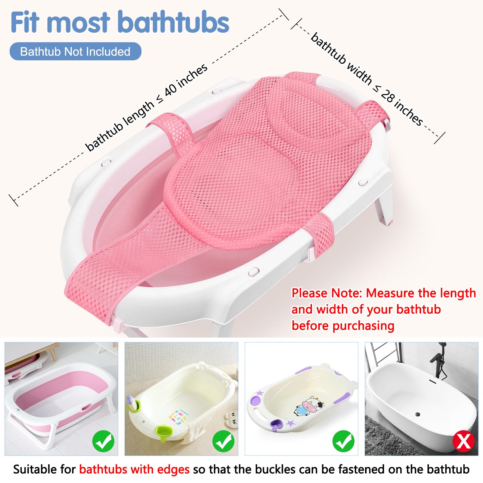 Colorlife Bath Seat Mesh five-point strap demonstrates stable positioning.