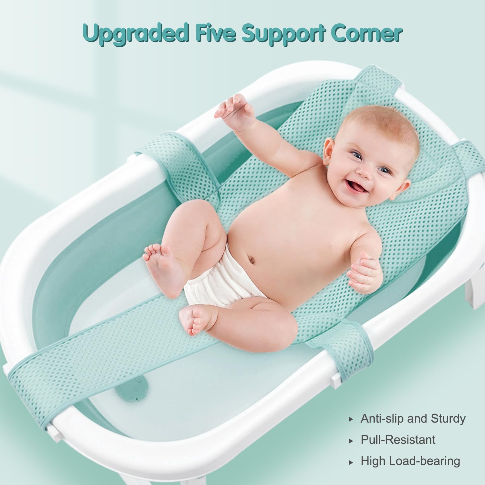 Colorlife bath seat net green shows baby safe and comfortable