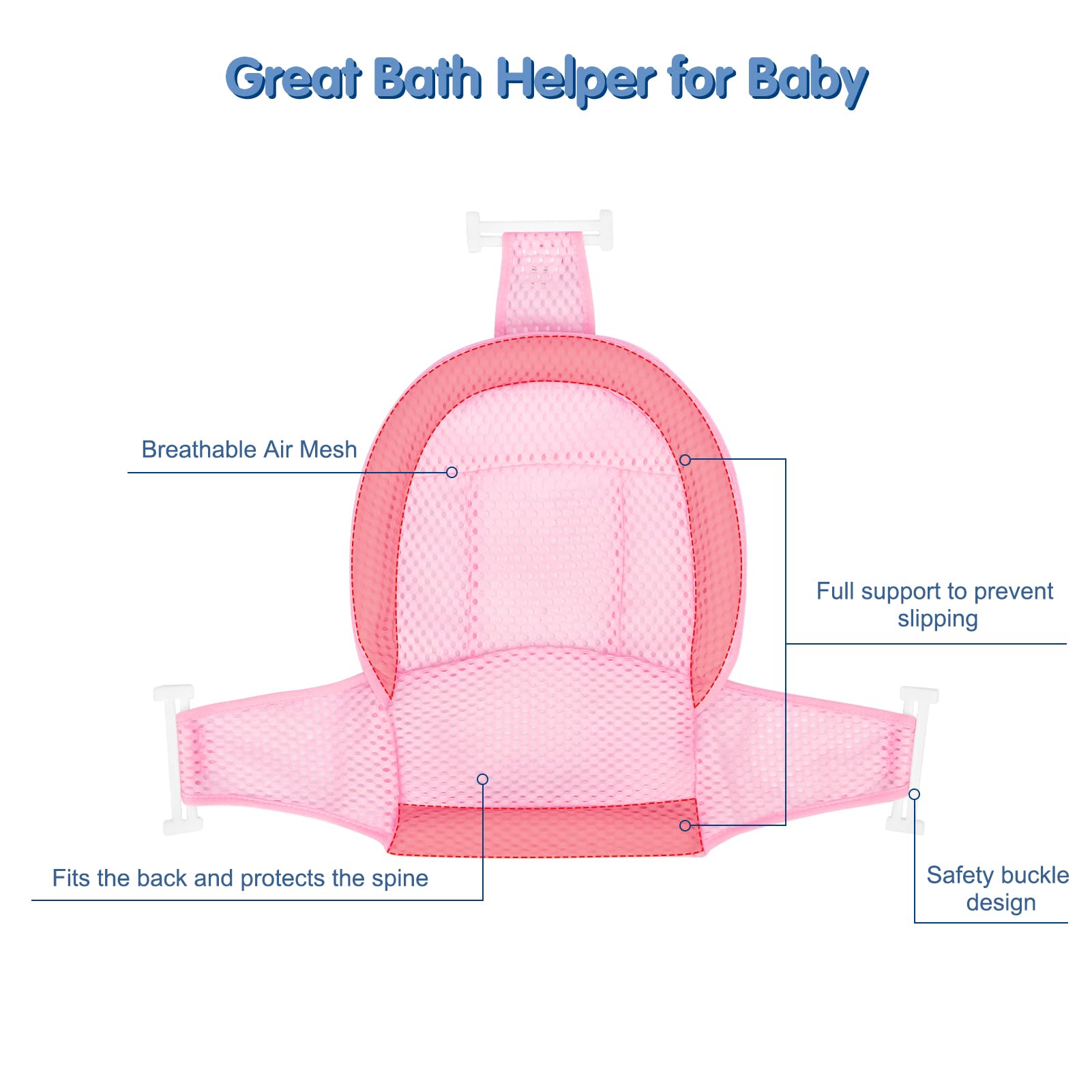 Colorlife bath seat triangle anti-slip design for stable use