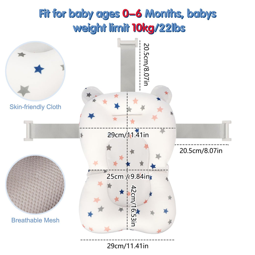 Colorlife hands-free bathing lets you attend to chores while soothing your baby.