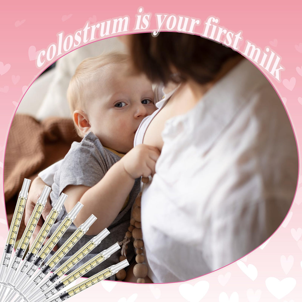 Colostrum collector set 20 ml measuring cups provide precise small-volume control.