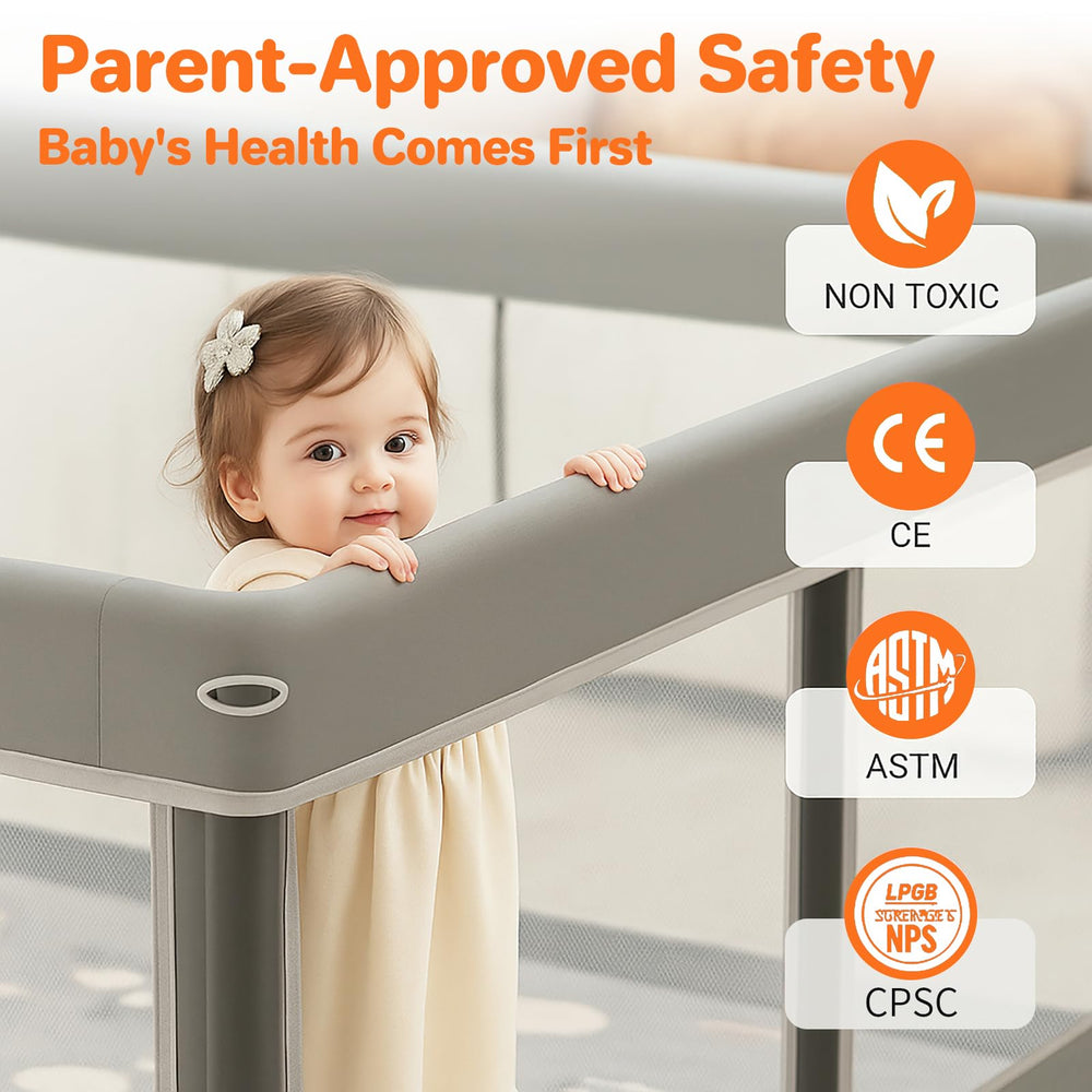 Colpart mesh-sides-visibility-ventilation keeps baby visible and comfortable.