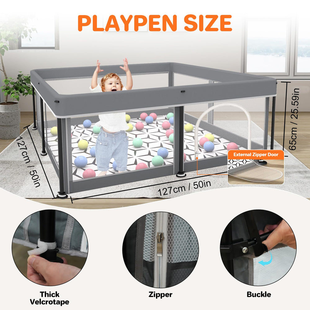 Colpart playpen mat plush cushion supports comfy play and gentle protection.