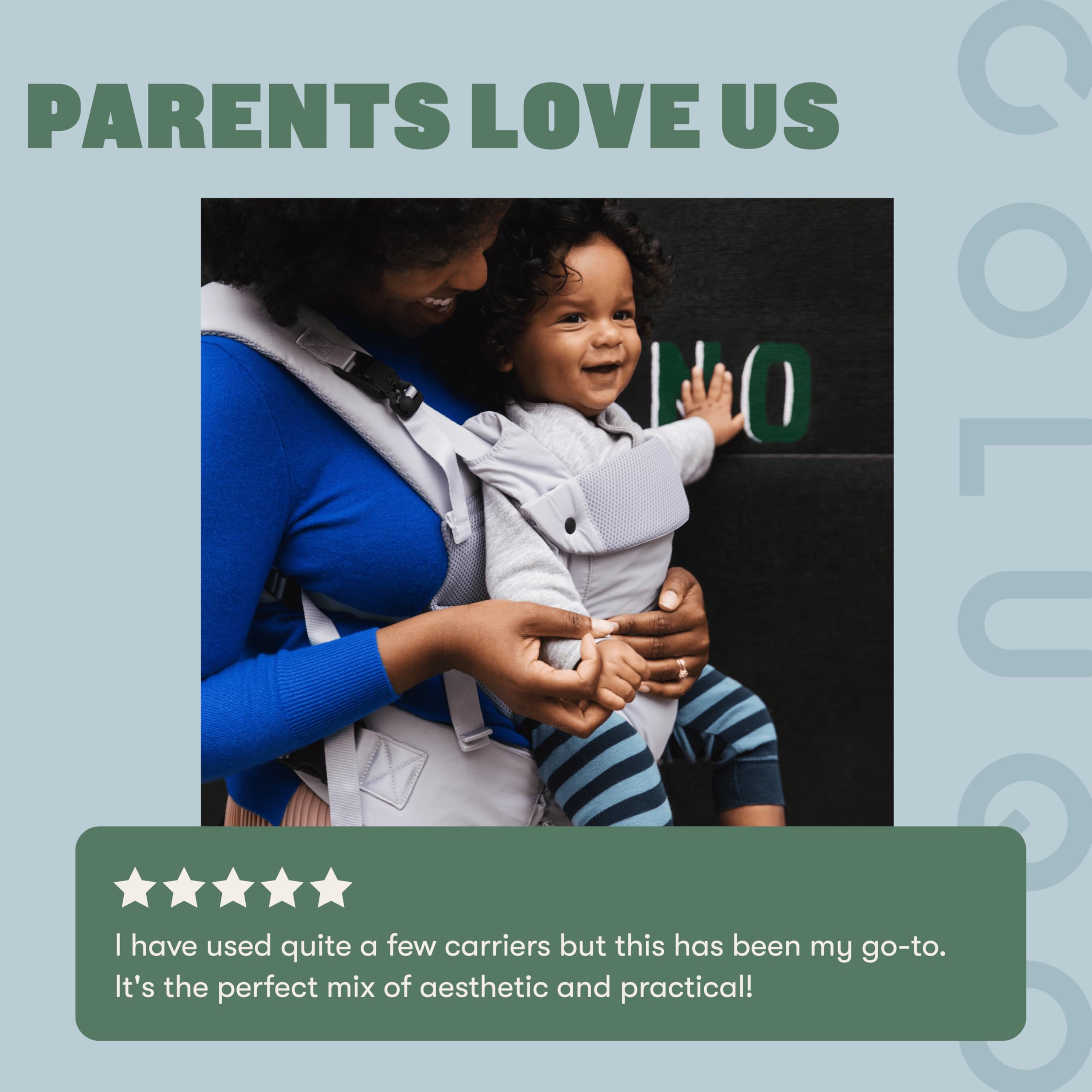 Colugo baby carrier is machine washable for quick cleanup after adventures.