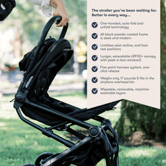 Colugo Compact Stroller fits overhead bins for airplane travel.