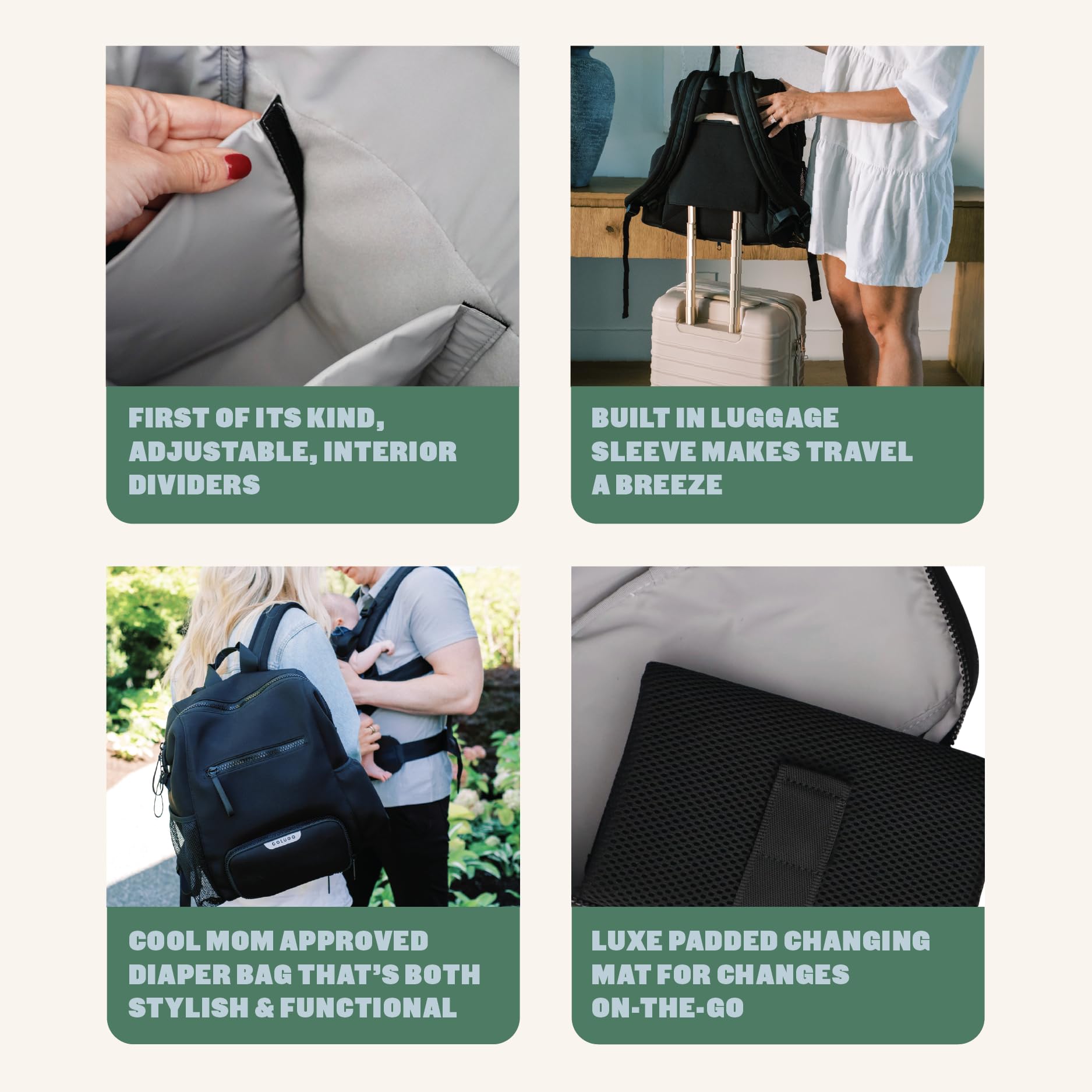 Colugo neoprene backpack features padded straps and durable zipper for comfort