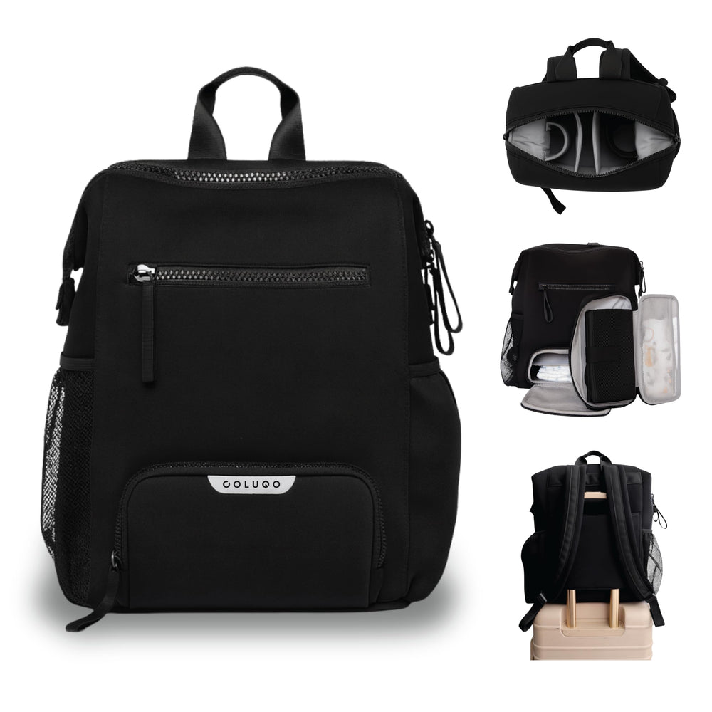 Colugo neoprene diaper backpack with stylish design for on-the-go parenting