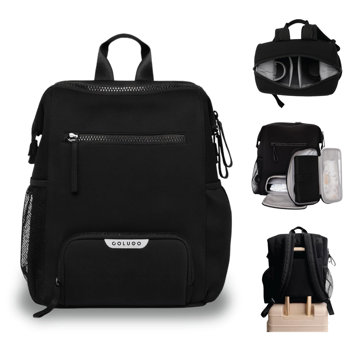 Colugo neoprene diaper backpack with stylish design for on-the-go parenting