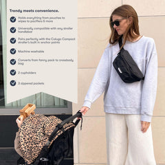 Colugo On-The-Go Stroller Organizer zippered pocket securely stores keys and small essentials