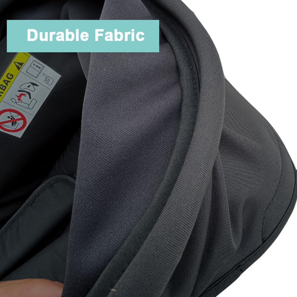 Colukii black canopy adds stylish shade on the go.